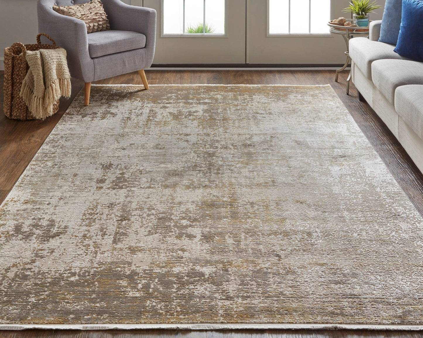 Feizy Cadiz 39FWF Beige Modern/Casual Machine Woven Rug - Rugs - Feizy - Atlanta Designer Rugs