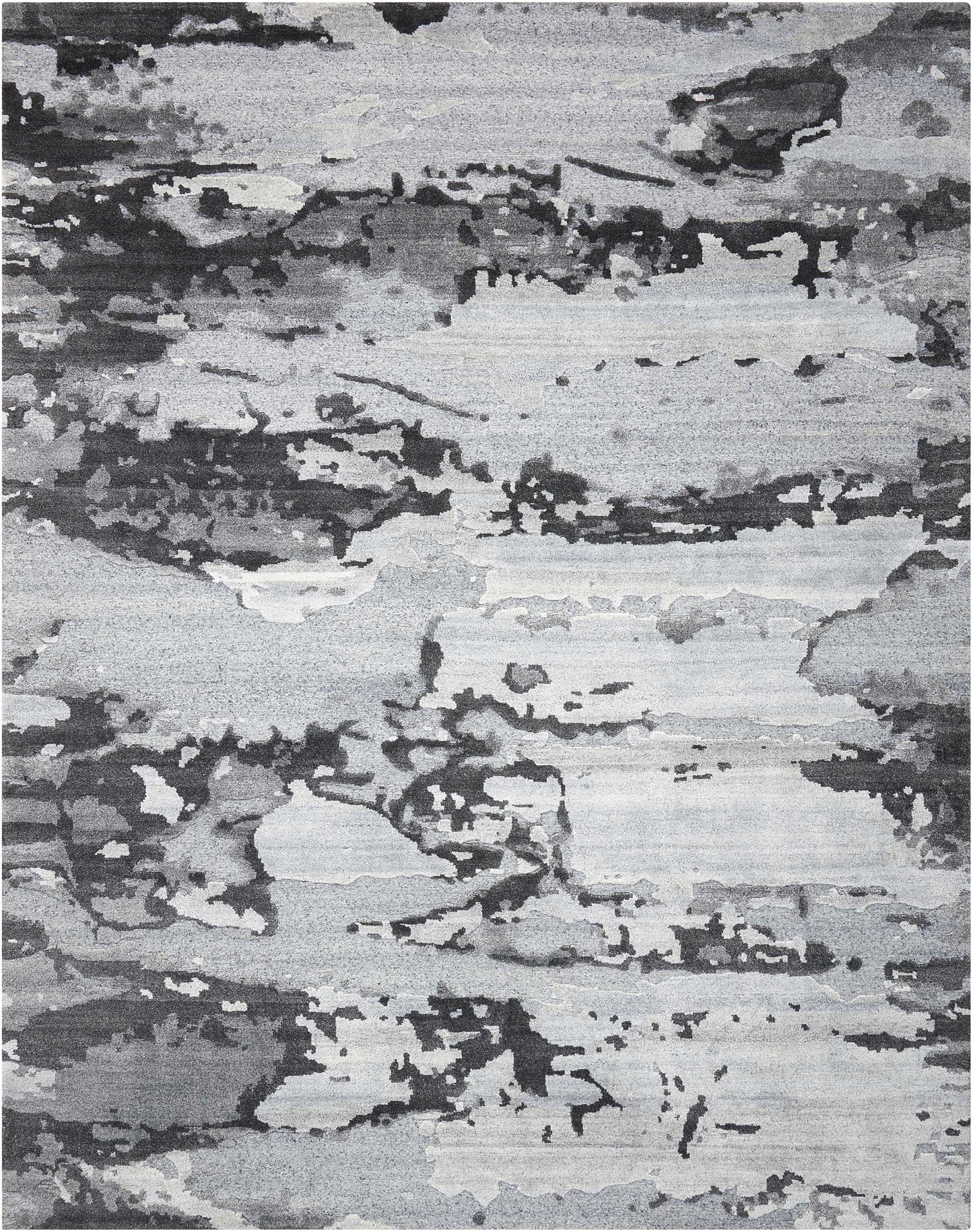 Nourison Home Divine DIV07 Smoke Contemporary Hand Knotted Rug