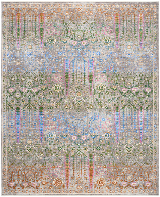 Nourison Home Vintage Harmony  Blue Multicolor  Contemporary