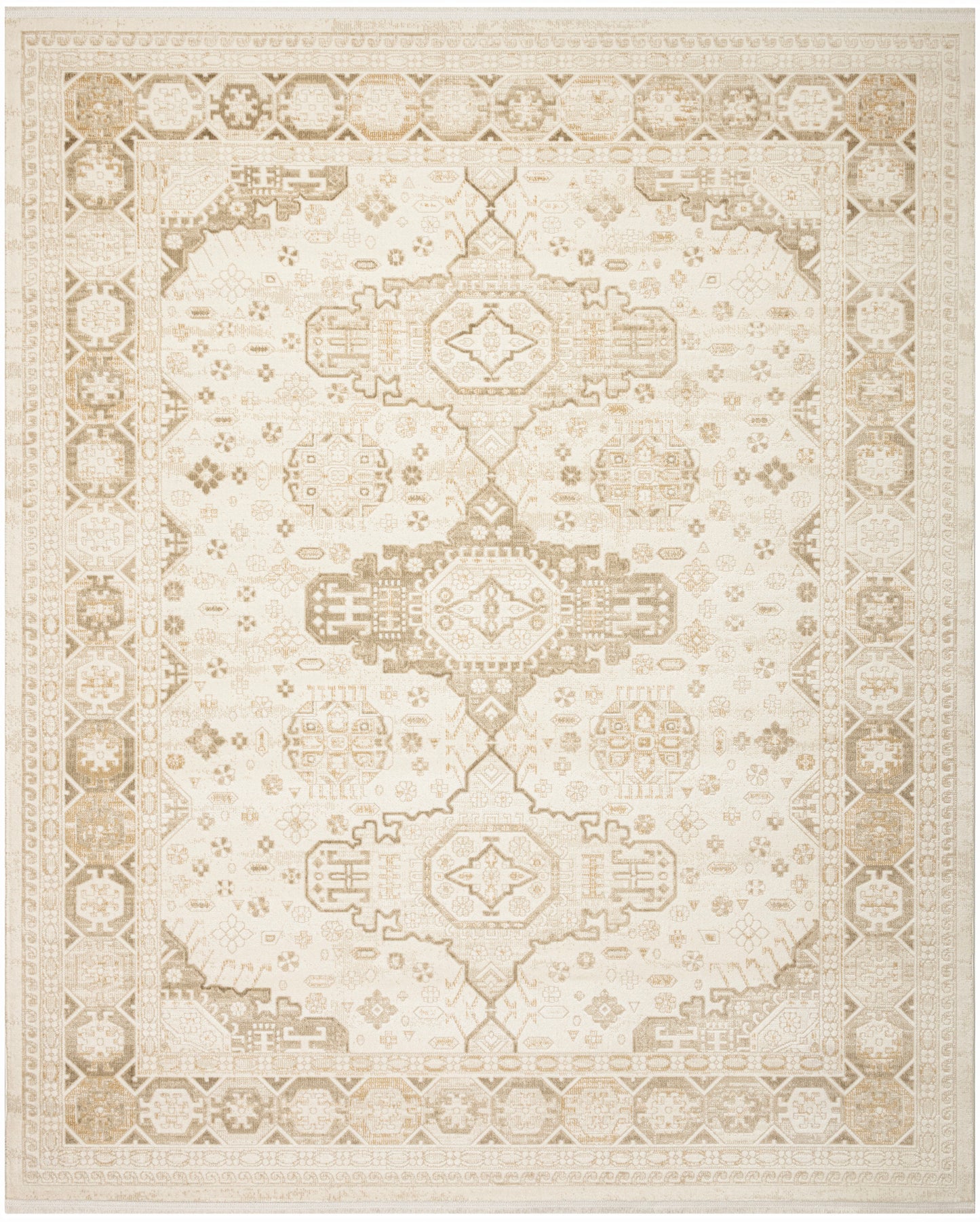 Nourison Home Pardis  Ivory Beige  Traditional