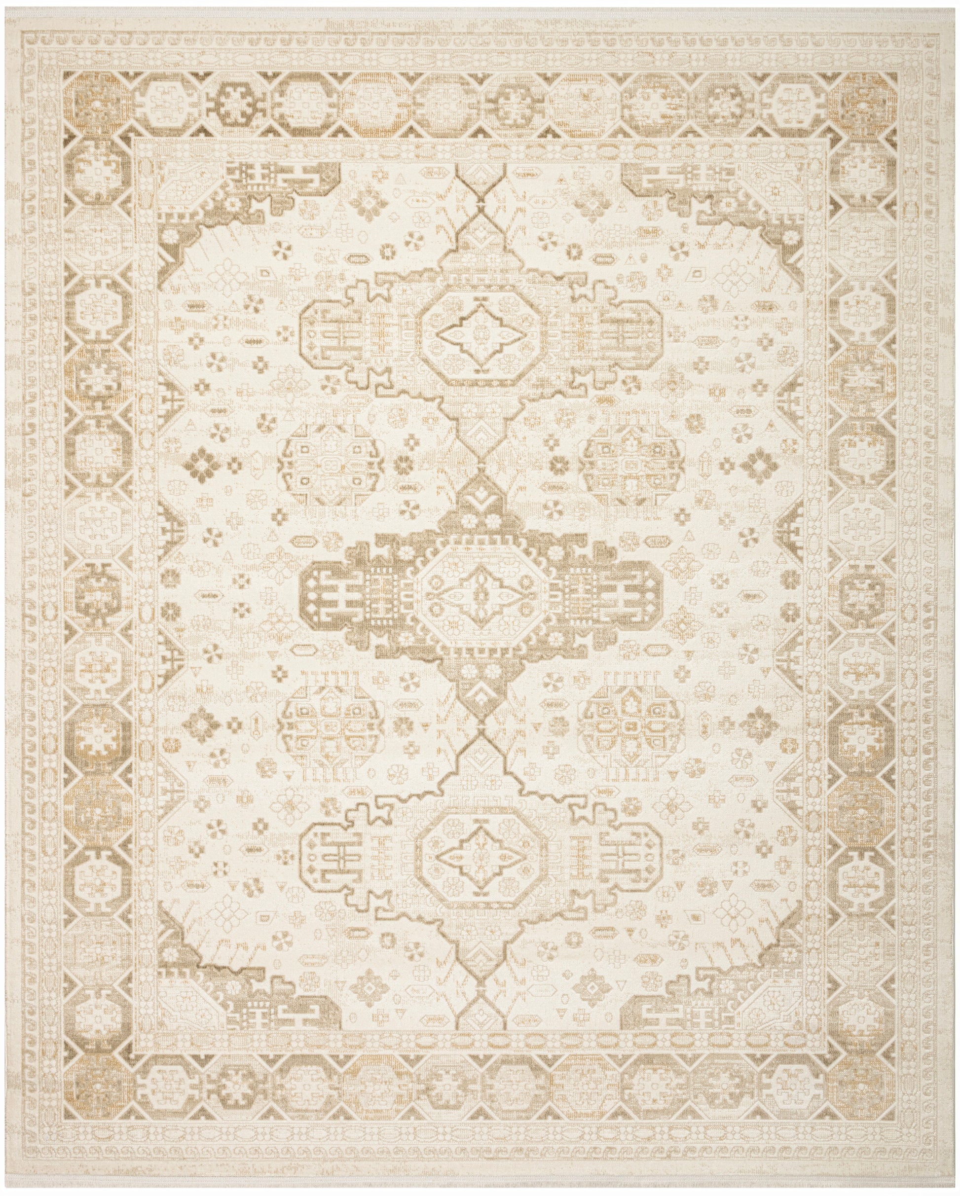 Nourison Home Pardis  Ivory Beige  Traditional