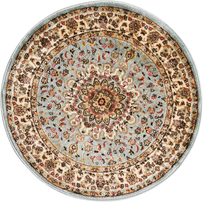 Nourison Home Delano DEL04 Blue Traditional Power-loomed Rug