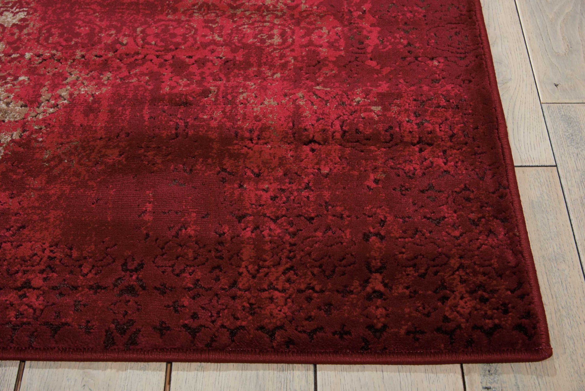 Nourison Home Karma  Red  Traditional