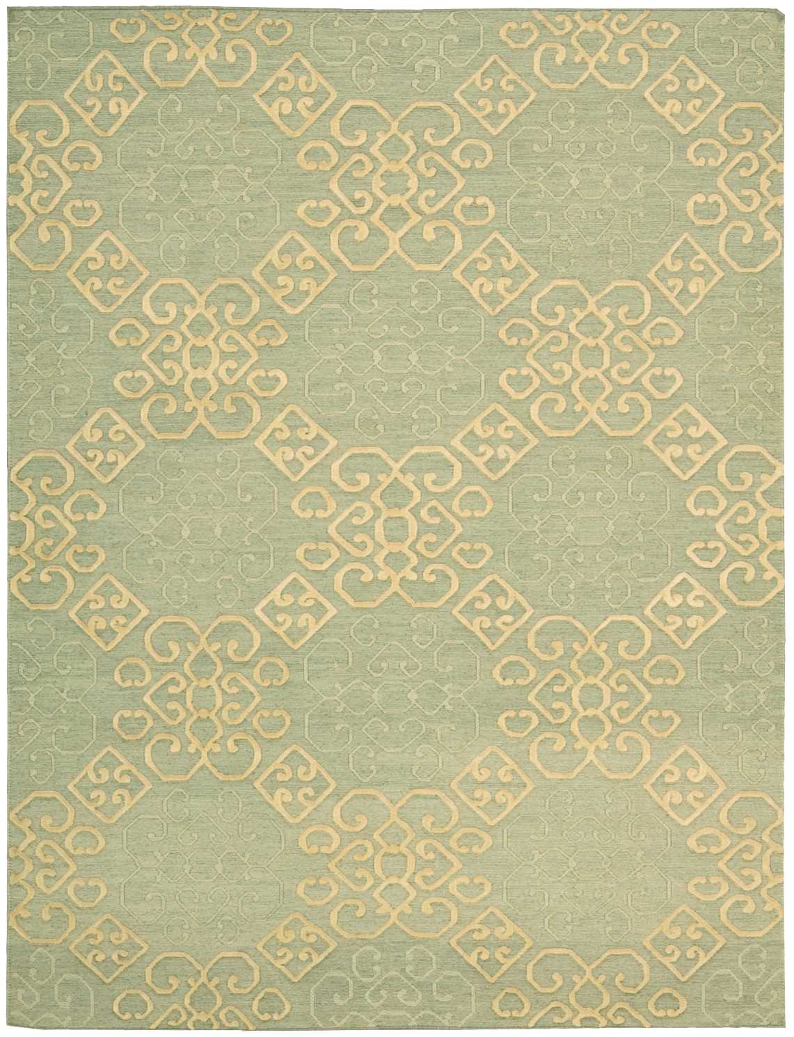 Nourison Home Ambrose AMB01 Light Green Transitional Hand Woven Rug