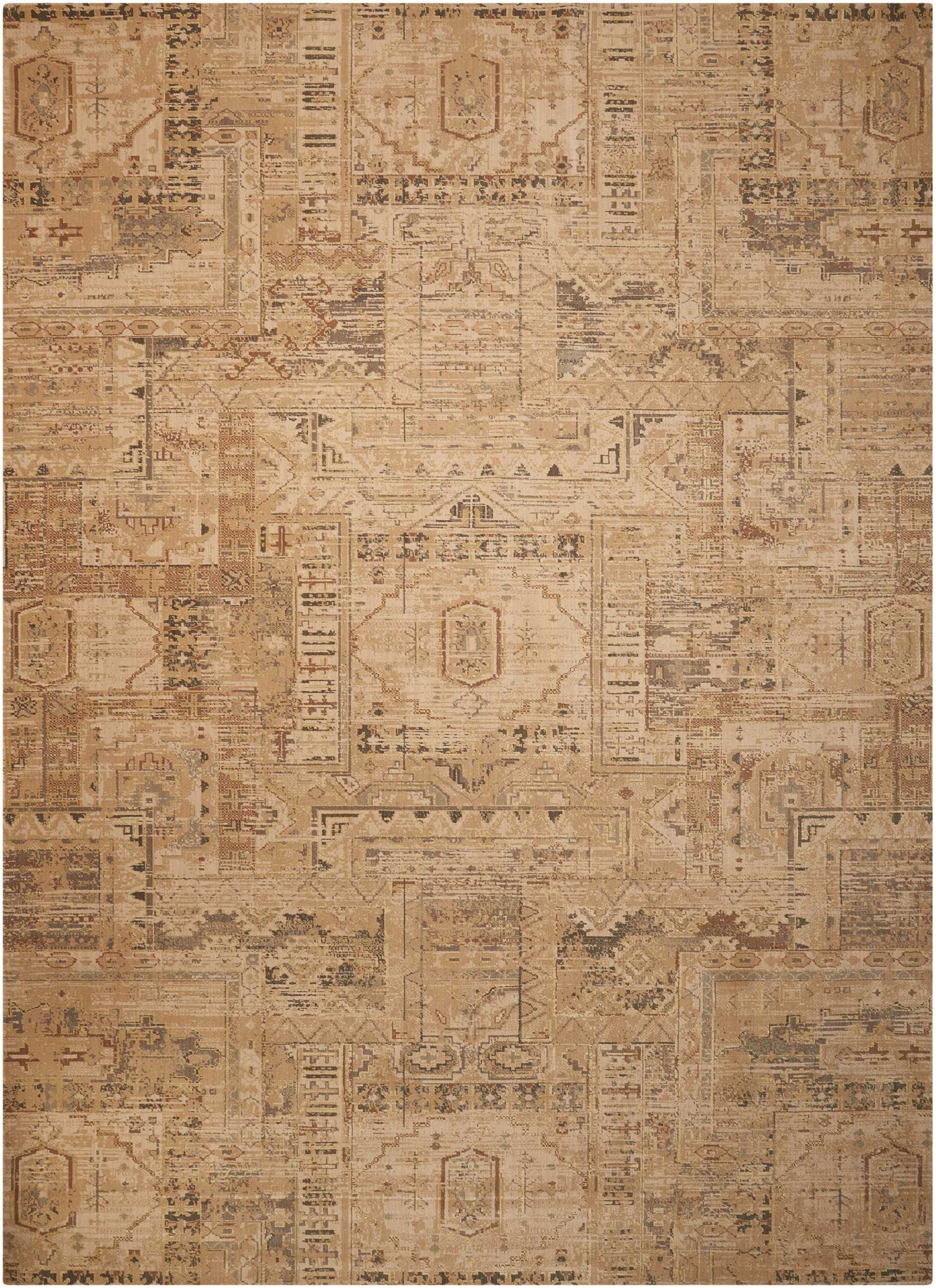 Nourison Home Silk Elements SKE13 Beige Traditional Loomed Rug