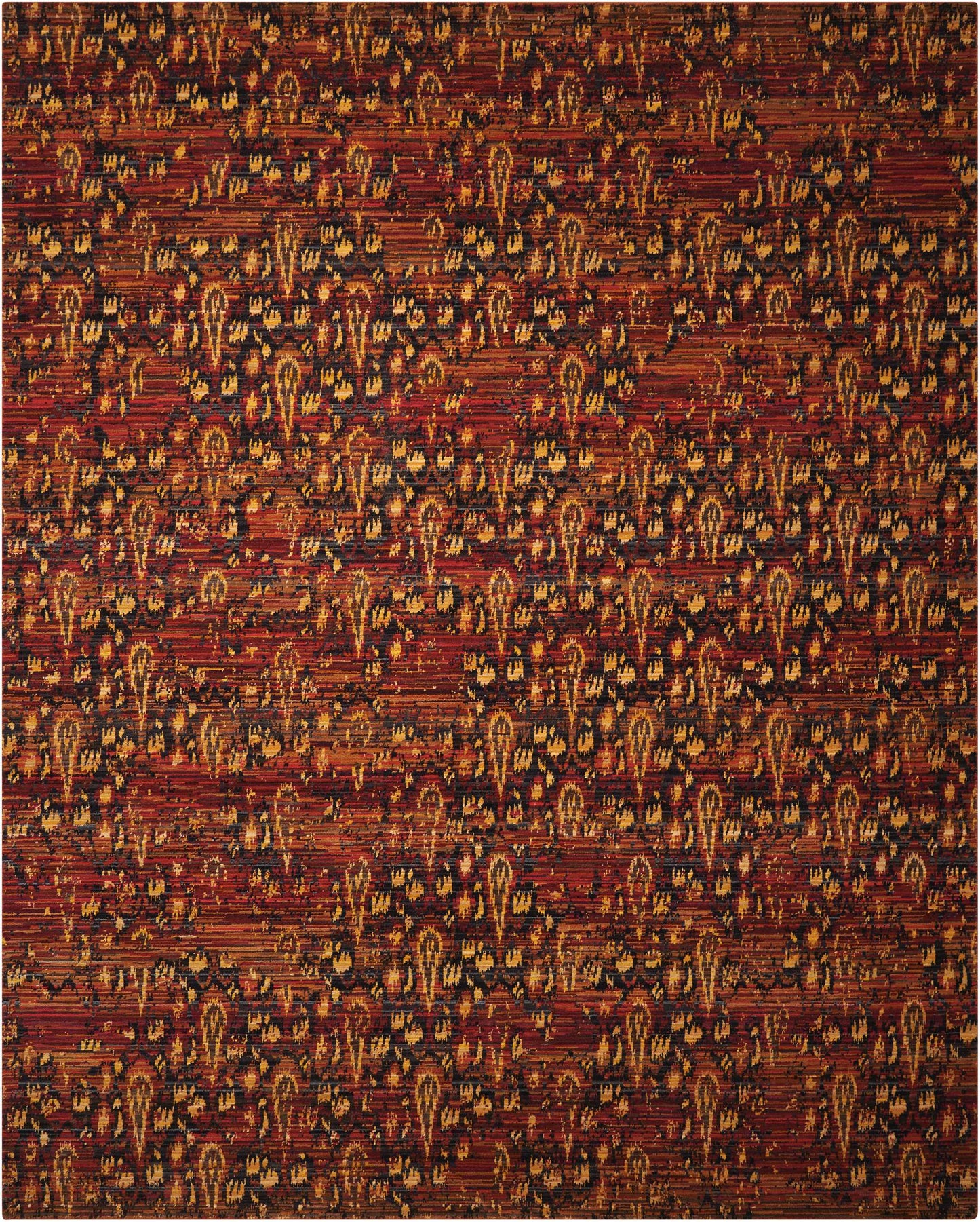 Nourison Home Rhapsody RH014 Flame Transitional Loomed Rug