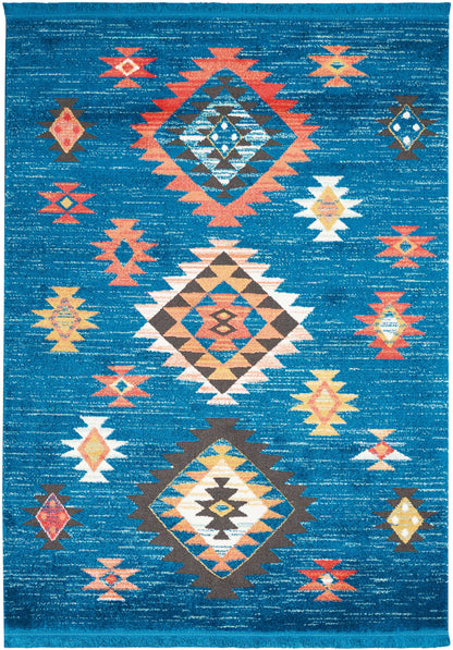 Nourison Home South Western NAV07 Blue Transitional Power-loomed Rug