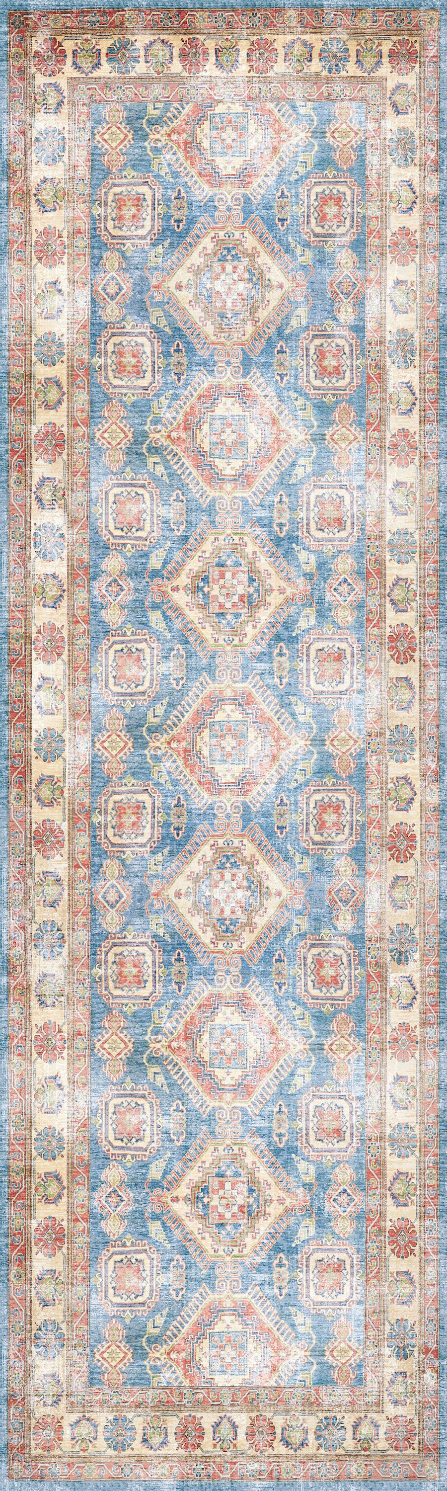 Nourison Home Fulton FUL08 Blue Ivory Traditional Power-loomed Rug