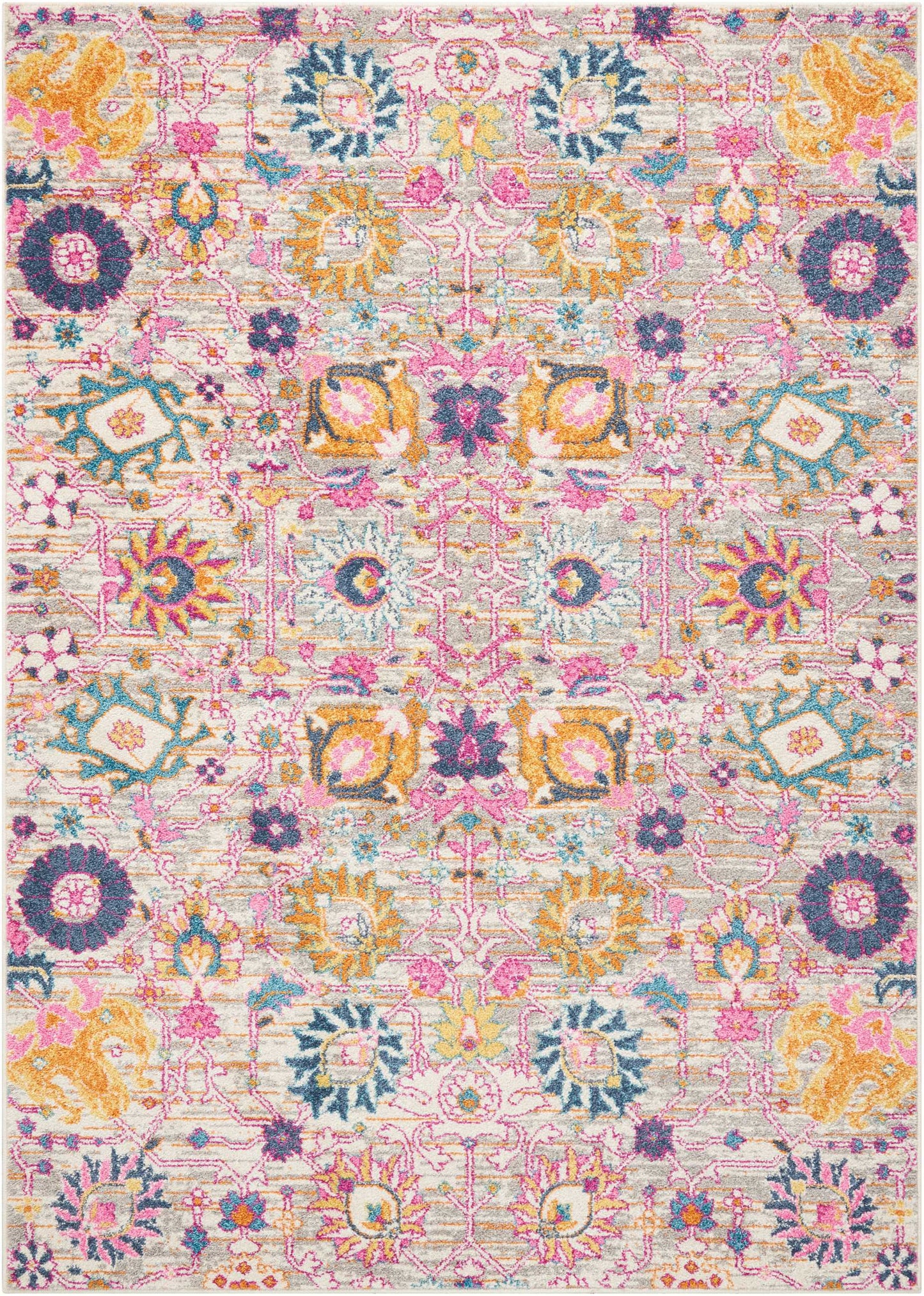 Nourison Home Passion PSN01 Silver Transitional Power-loomed Rugs