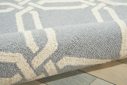 Nourison Home Linear  Light Blue  Contemporary