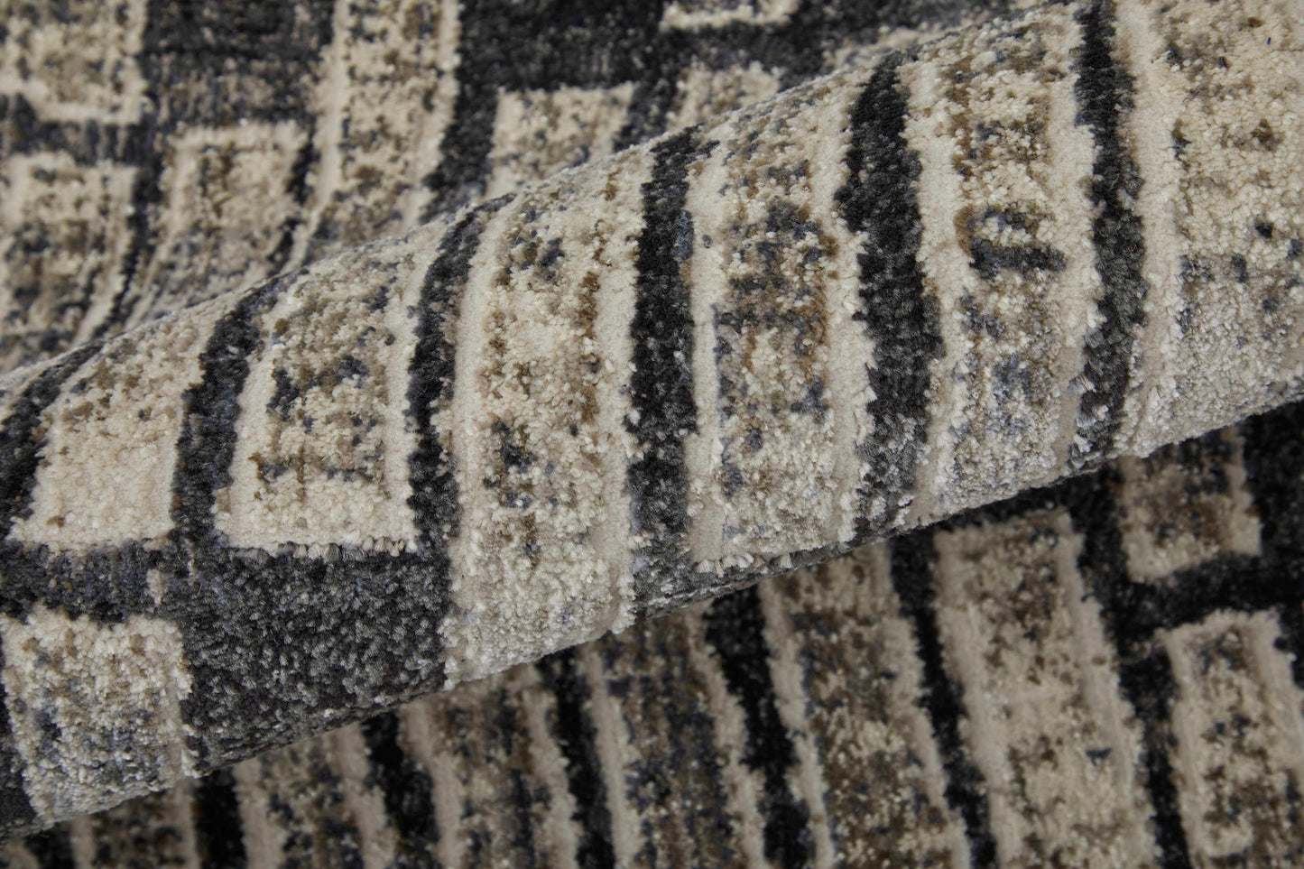 Feizy Kano 39LKF Charcoal Transitional/Industrial Rug - Rugs - Feizy - Atlanta Designer Rugs