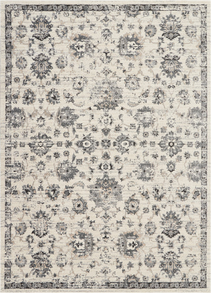 Nourison Home Fusion  Cream Grey  Traditional