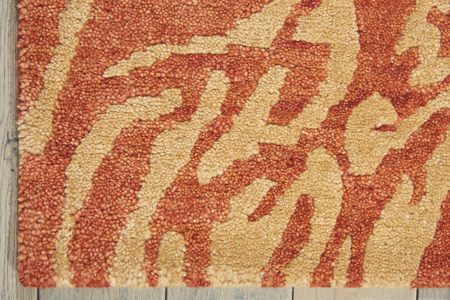 Nourison Home Tahoe Modern  Rust Beige  Contemporary