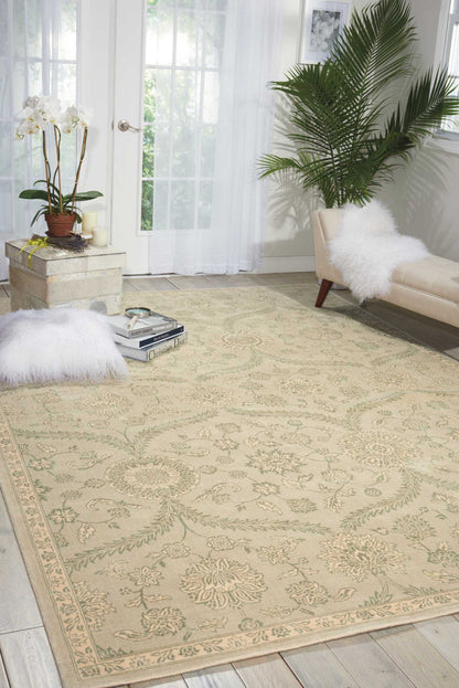 Nourison Home Luminance  Cream Mint  Transitional