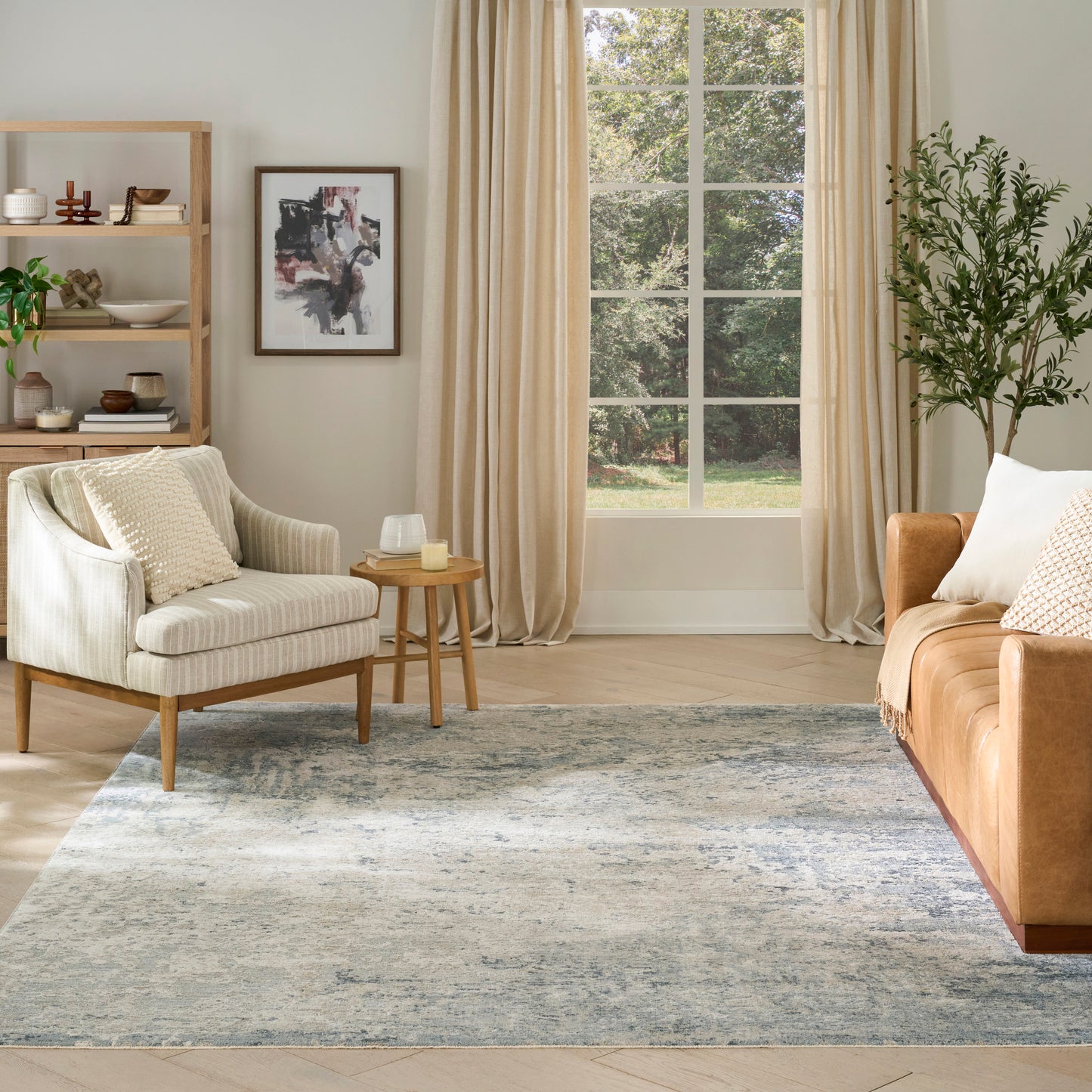 Nourison Home Envy  Blue Silver  Contemporary