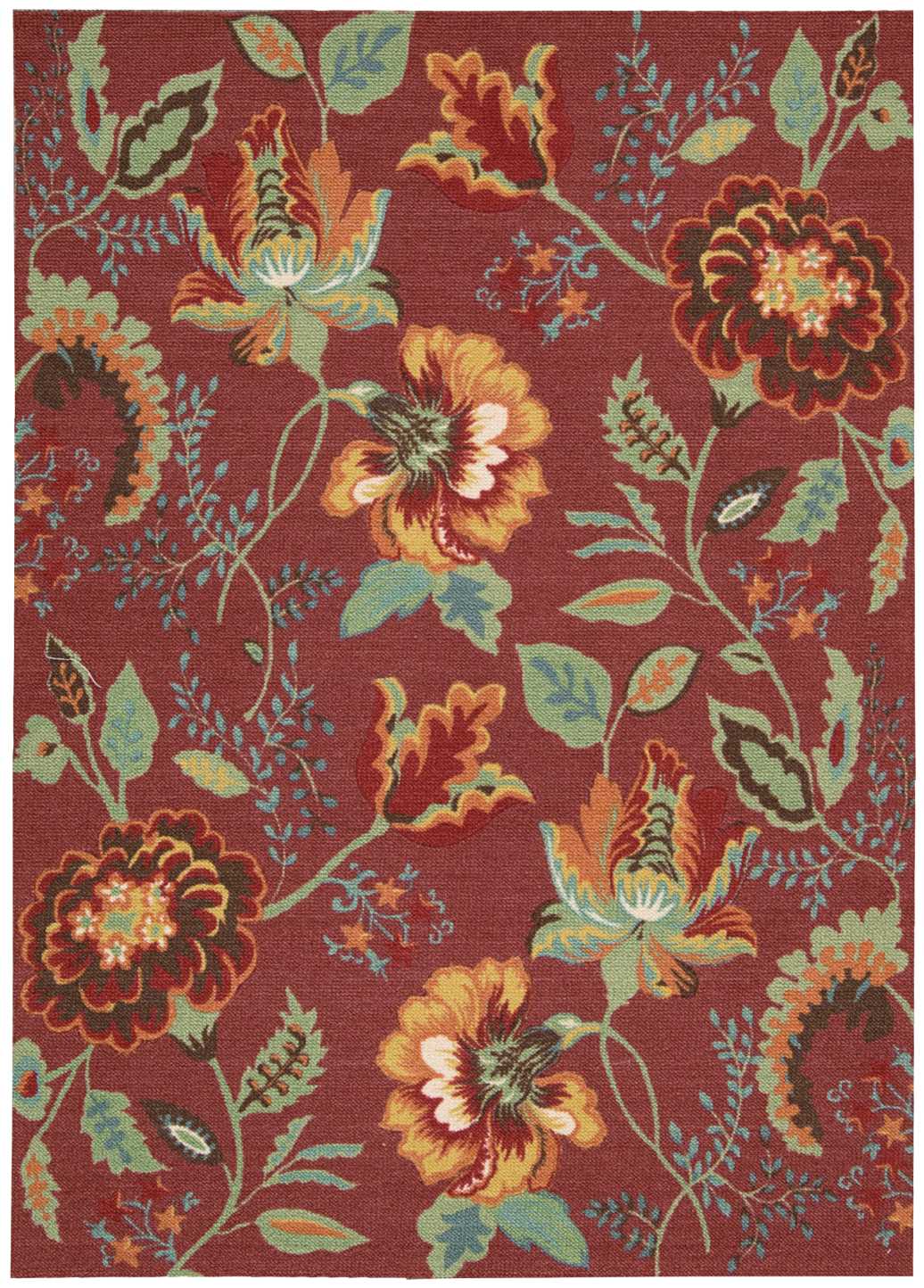 Nourison Home Vista VIS51 Brick  Tufted Rug