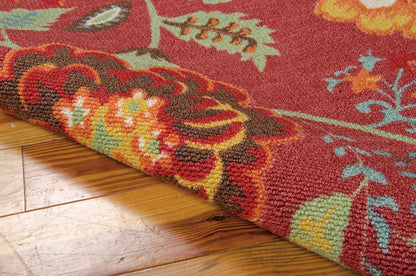 Nourison Home Vista VIS51 Brick  Tufted Rug