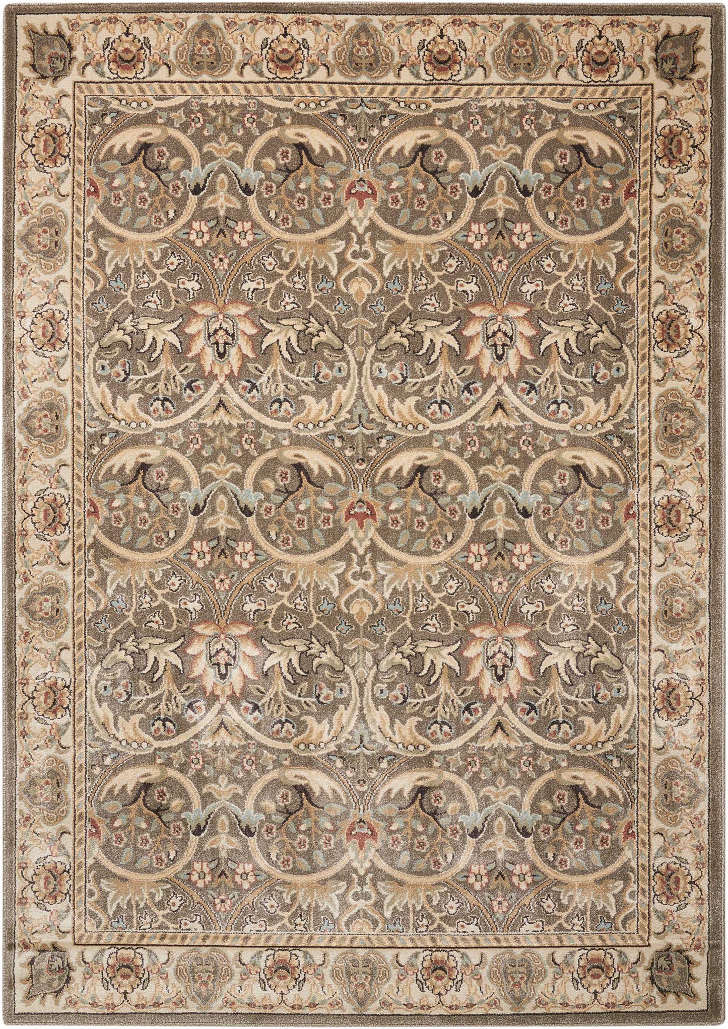 Nourison Home Walden WAL03 Grey Traditional Power-loomed Rug