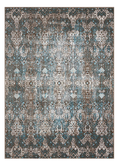 Nourison Home Karma KRM04 Blue Transitional Power-loomed Rug