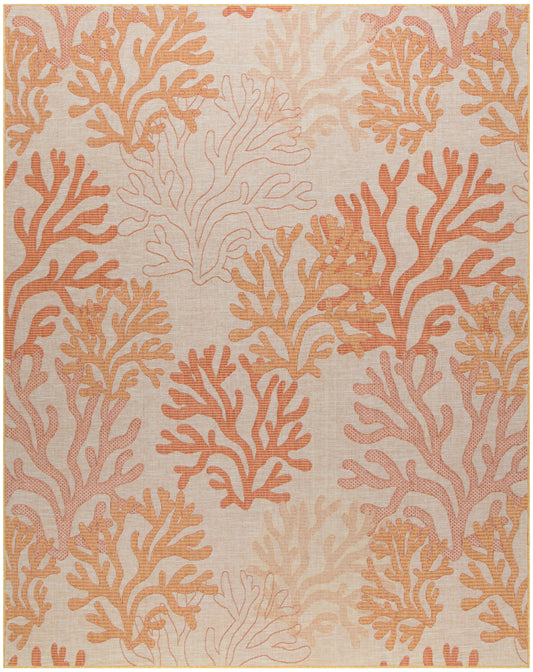 Nourison Home Garden Oasis  Coral  Contemporary