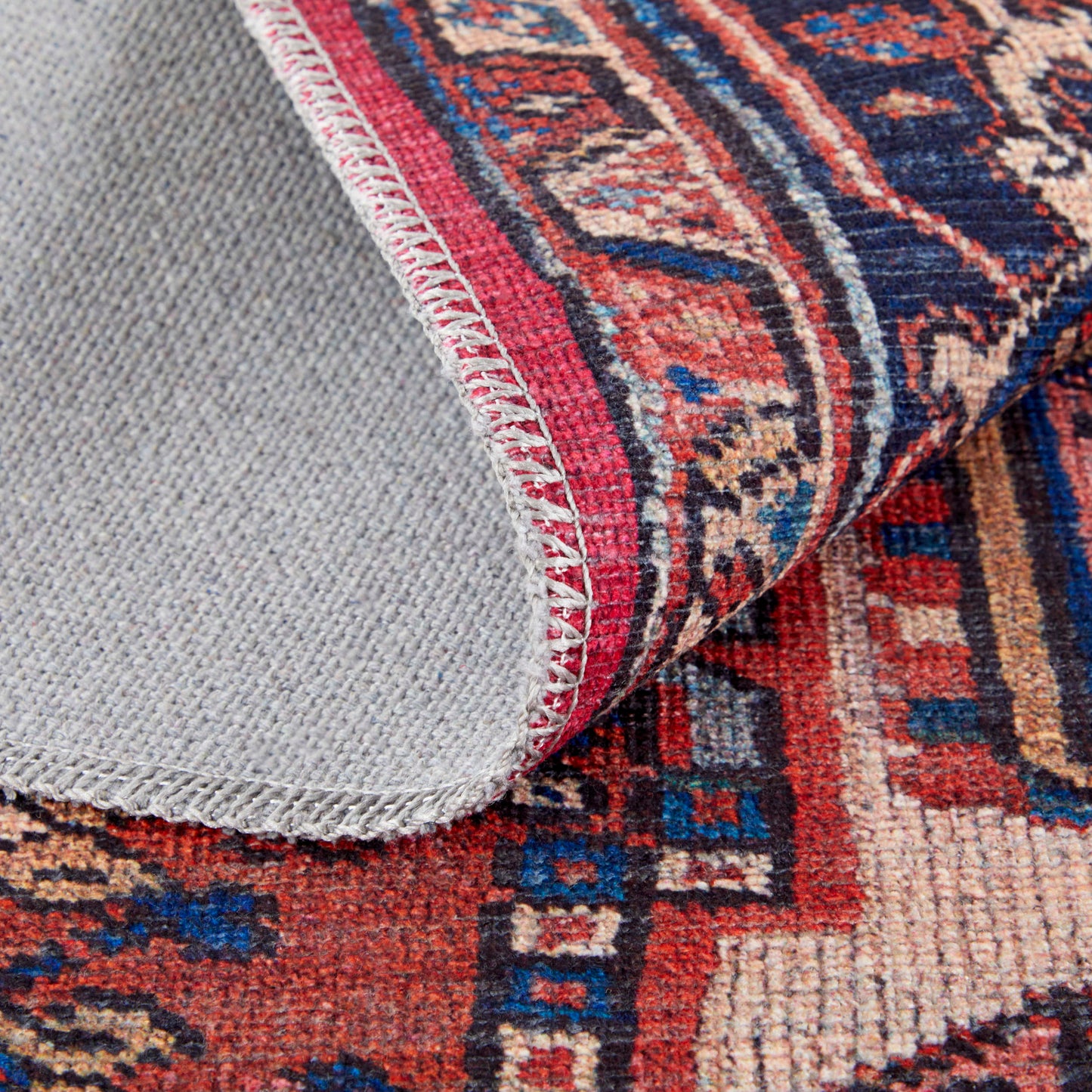 Feizy Rawlins  Red Navy Transitional/Bohemian & Eclectic/Vintage