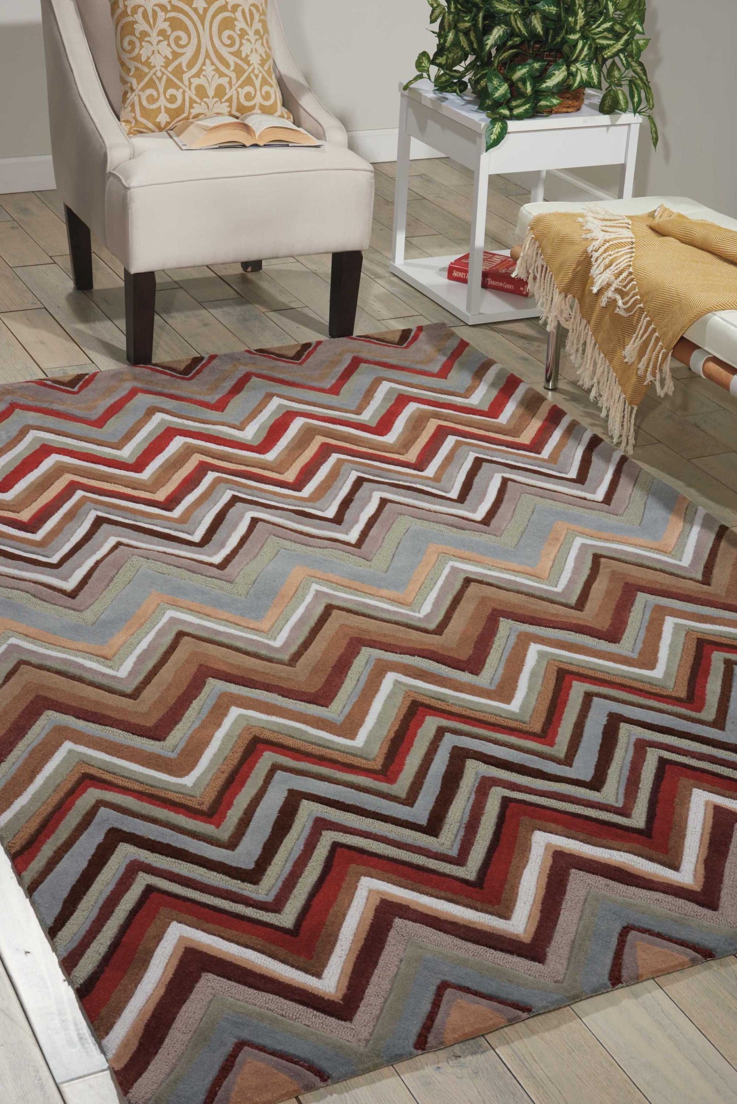 Nourison Home Contour  Multicolor  Contemporary
