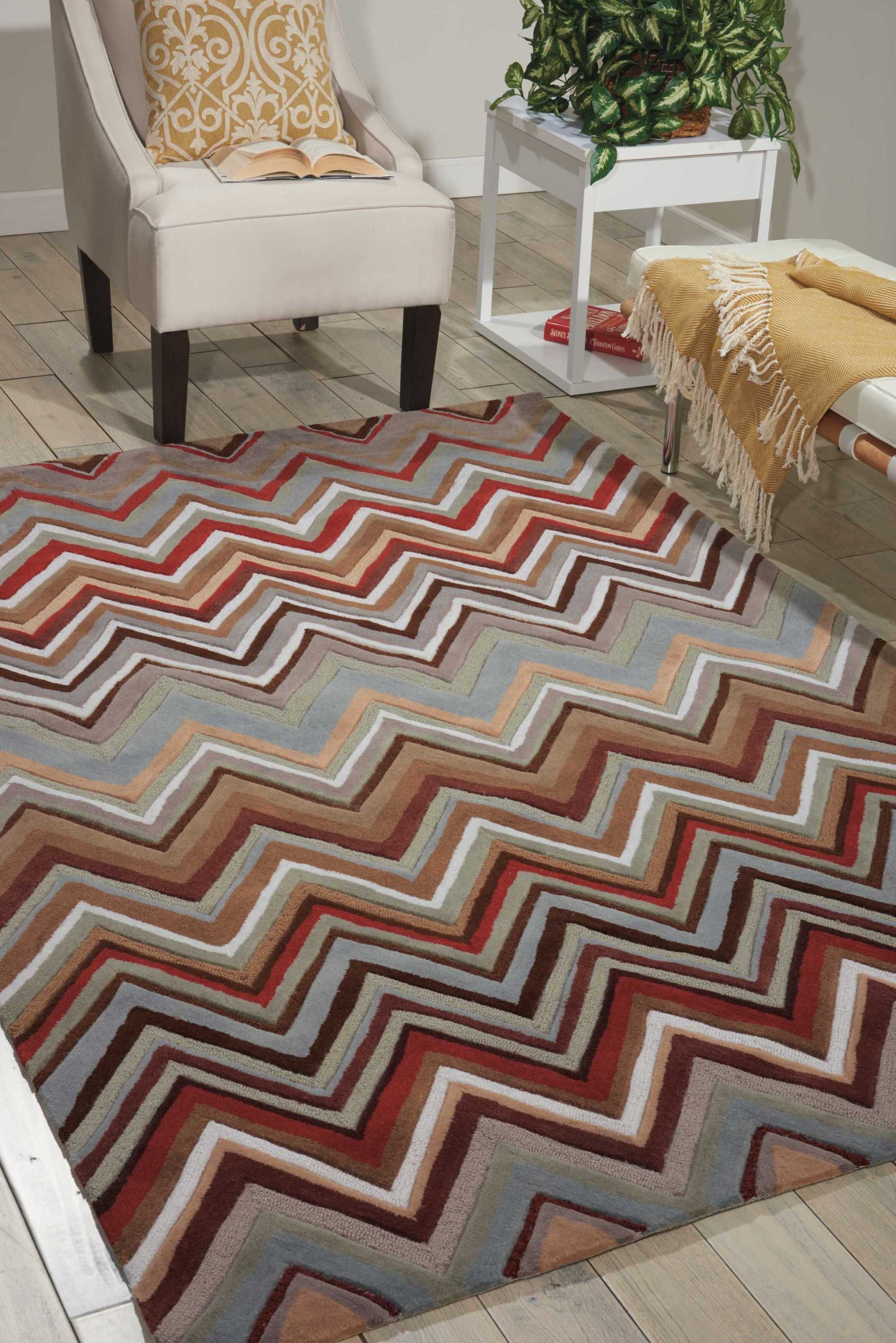 Nourison Home Contour  Multicolor  Contemporary