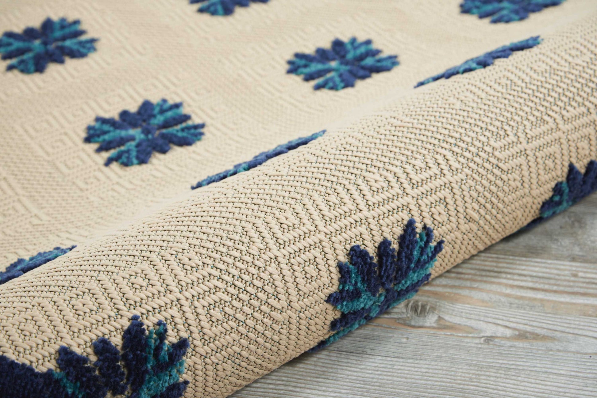 Nourison Home Aloha  Navy  Contemporary