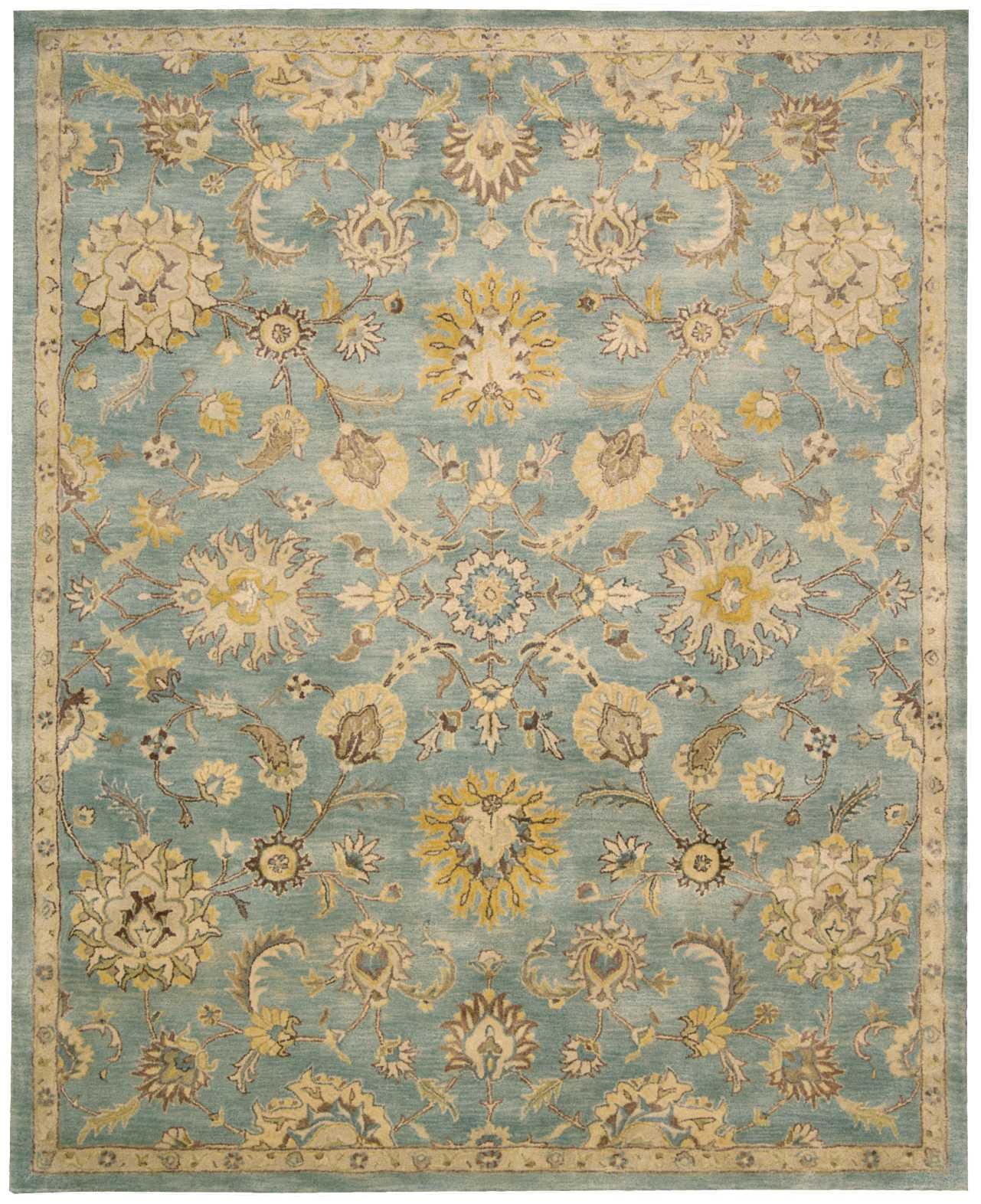 Nourison Home Jaipur JA53 Light Blue Traditional Tufted Rug