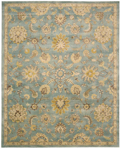 Nourison Home Jaipur JA53 Light Blue Traditional Tufted Rug
