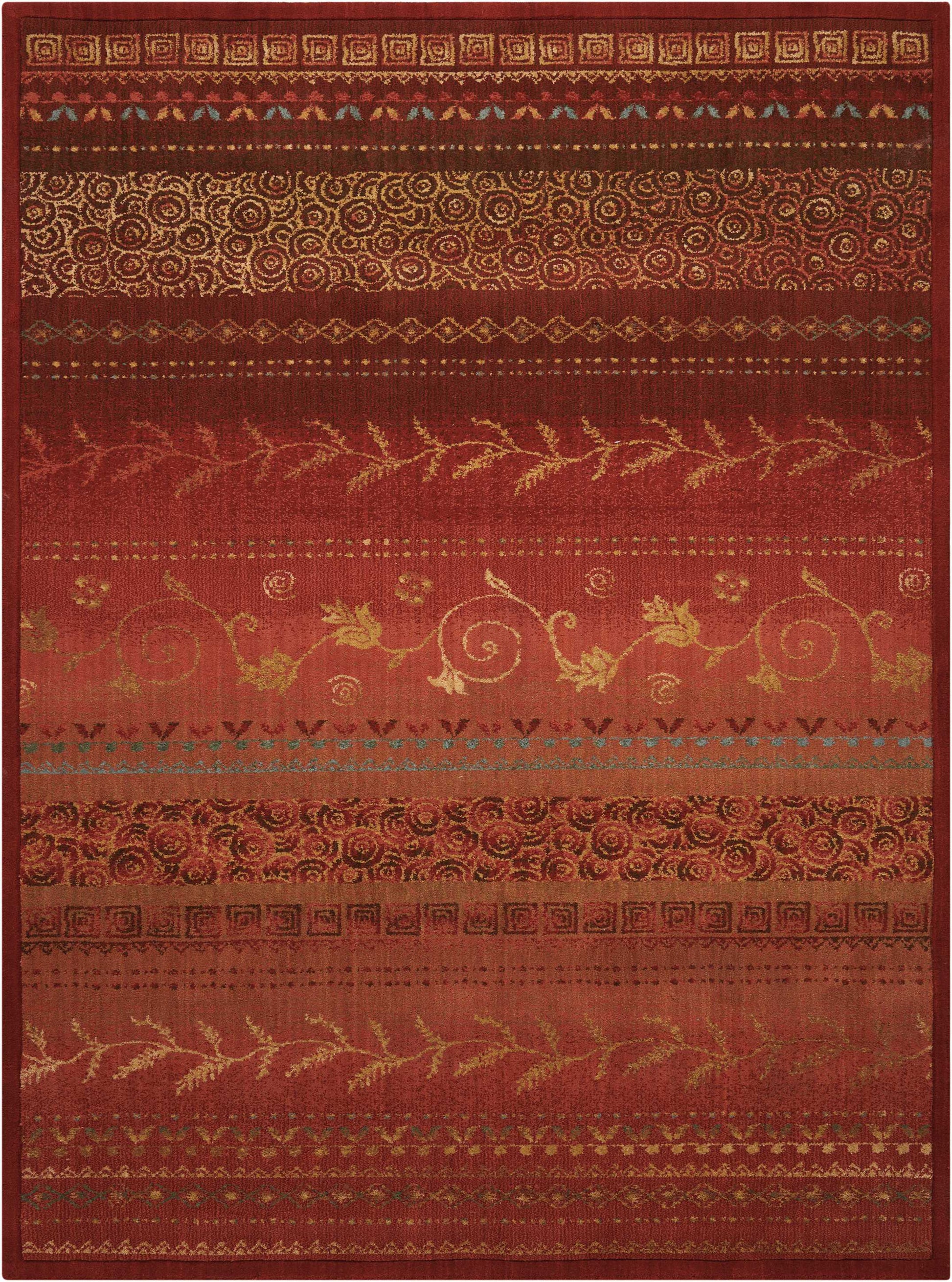 Nourison Home Radiant Impression  Crimson  Traditional
