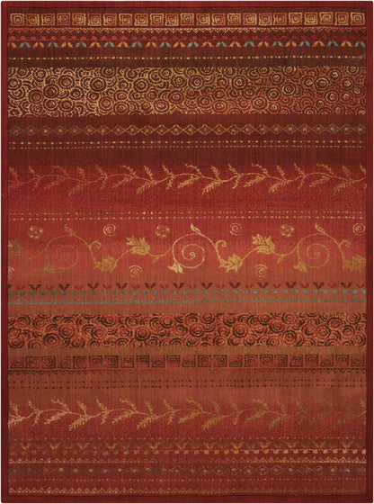 Nourison Home Radiant Impression  Crimson  Traditional