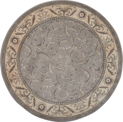 Nourison Home Somerset ST02 Silver Traditional Power-loomed Rug