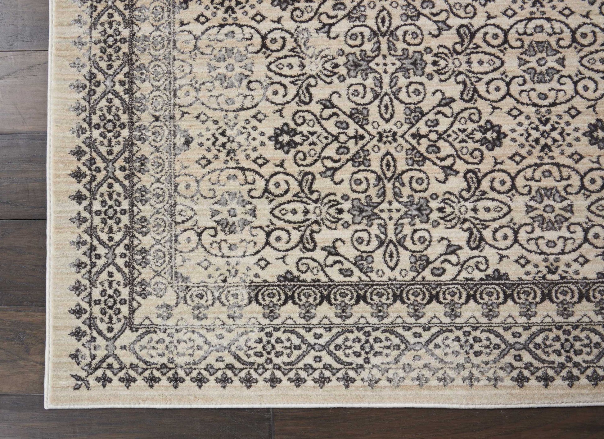 Nourison Home Silver Screen  Grey  Transitional