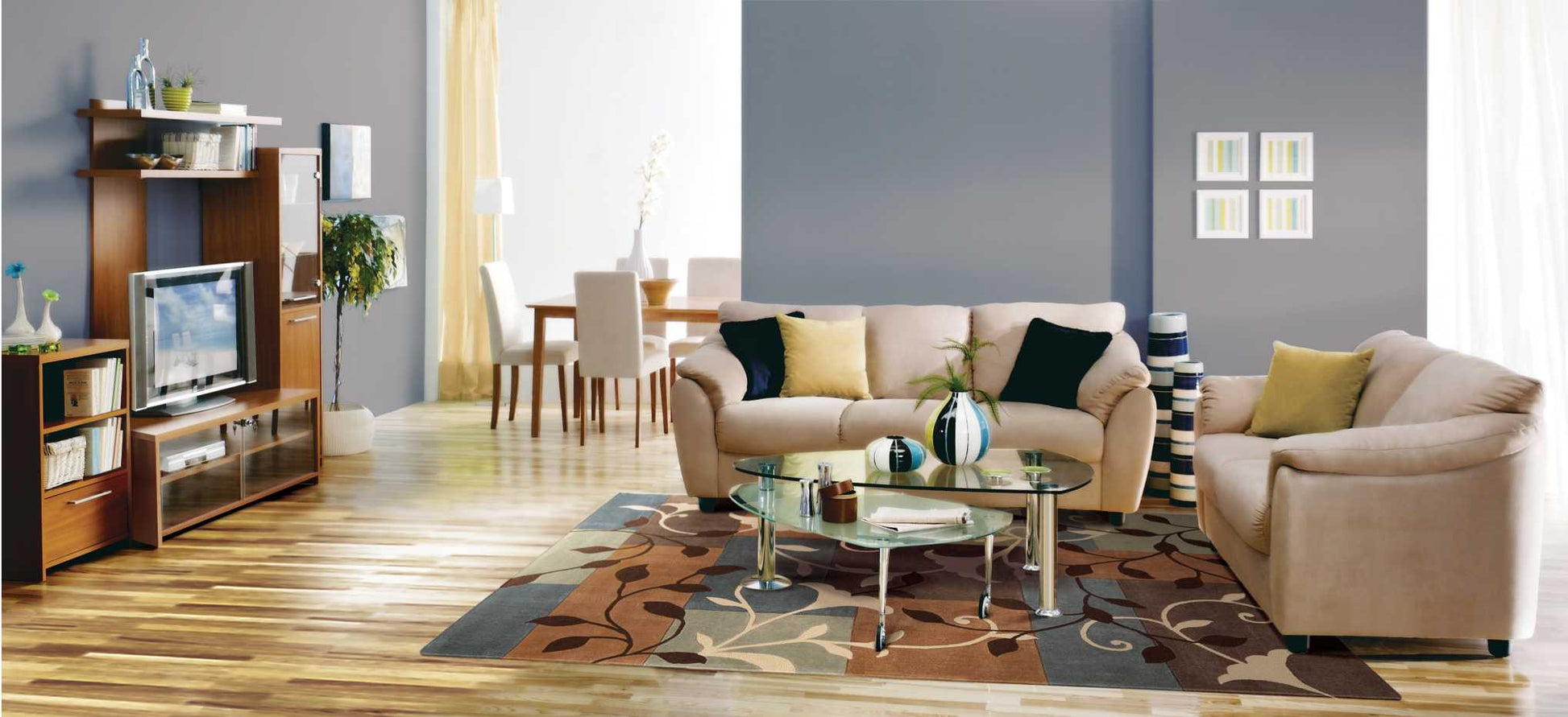 Nourison Home Contour  Multicolor  Contemporary