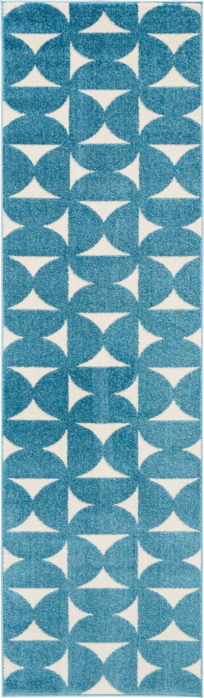 Nourison Home Harper DS301 Blue Contemporary Power-loomed Rug