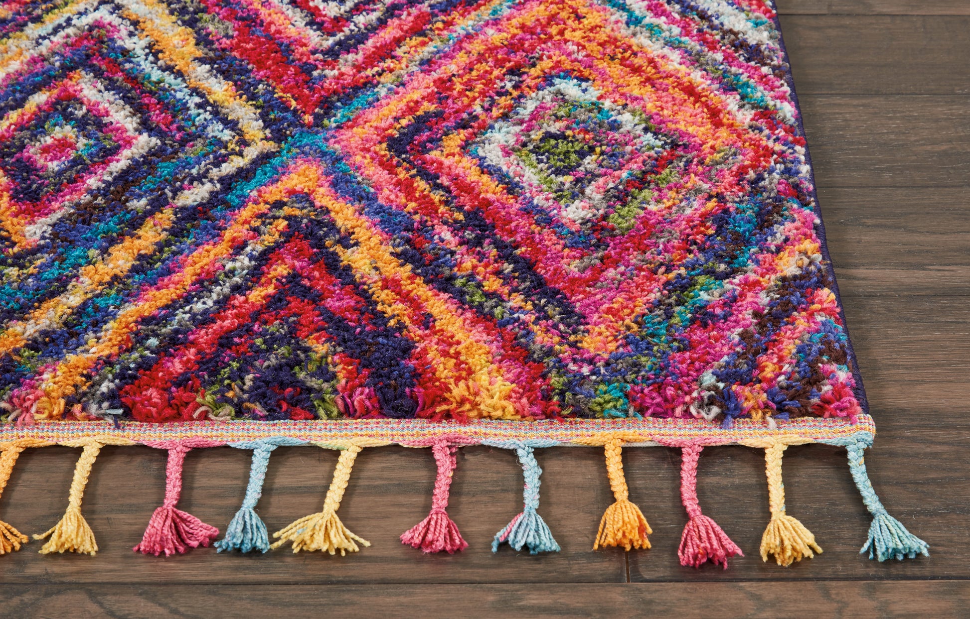 Nourison Home Nomad  Red Multicolor  Transitional