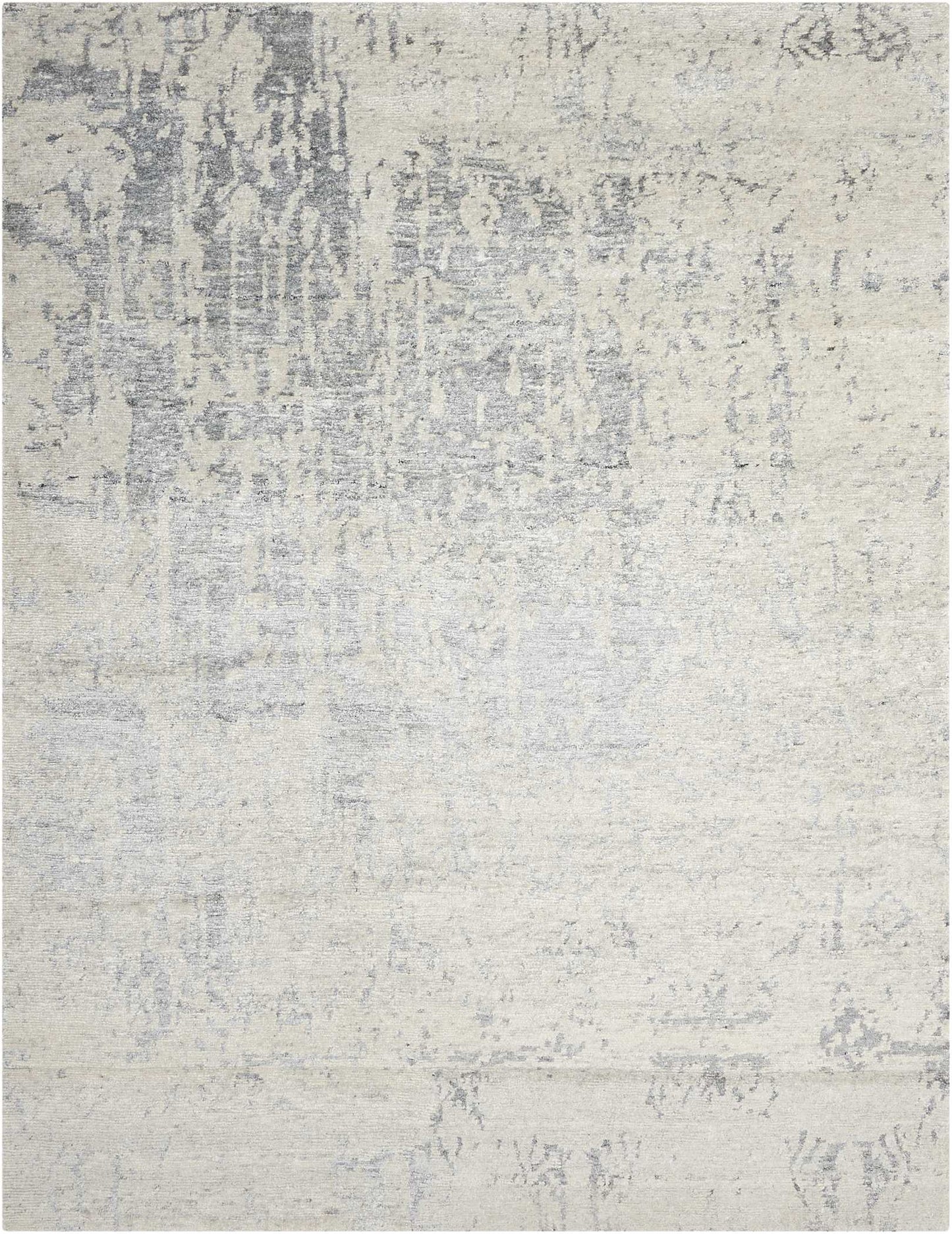 Nourison Home Silk Shadows SHA10 Sterling Transitional Hand Knotted Rug