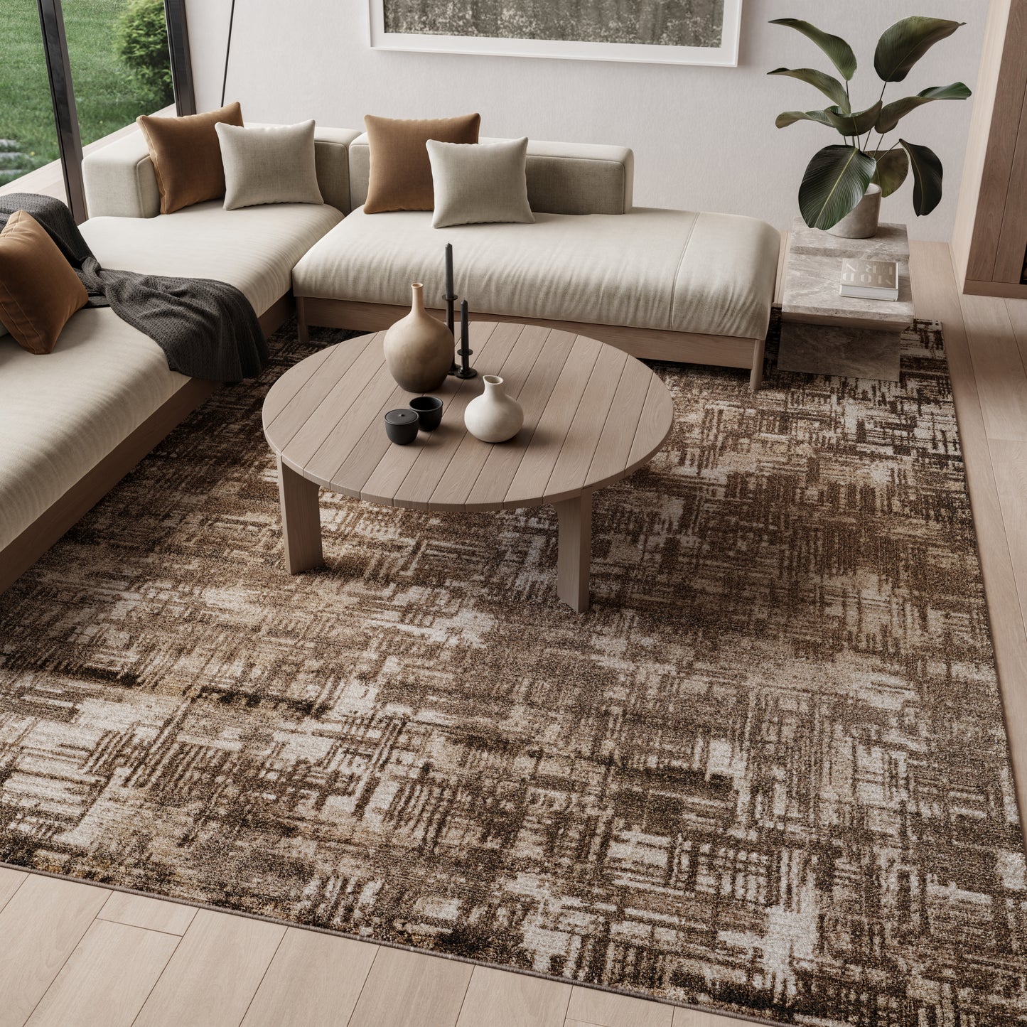 Nourison Home Dekor  Brown  Contemporary