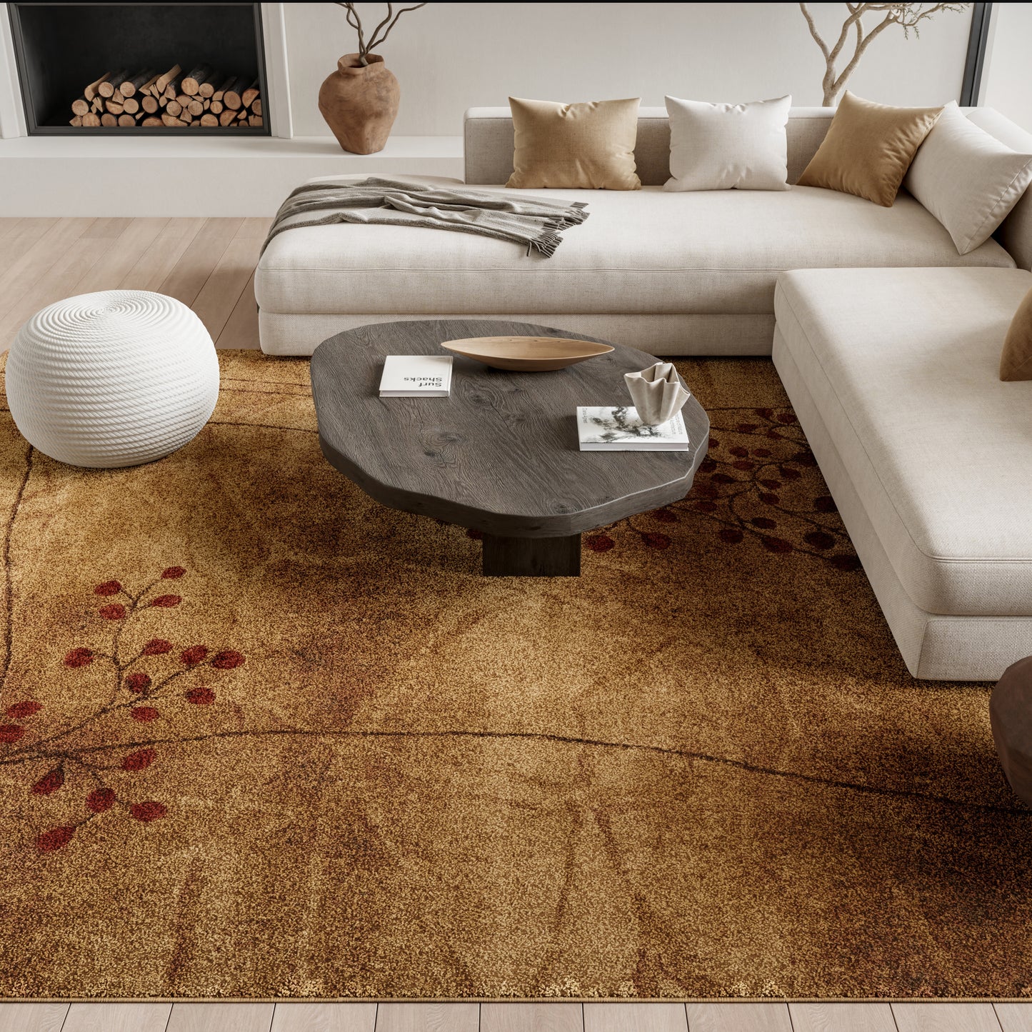 Nourison Home Somerset  Latte  Contemporary