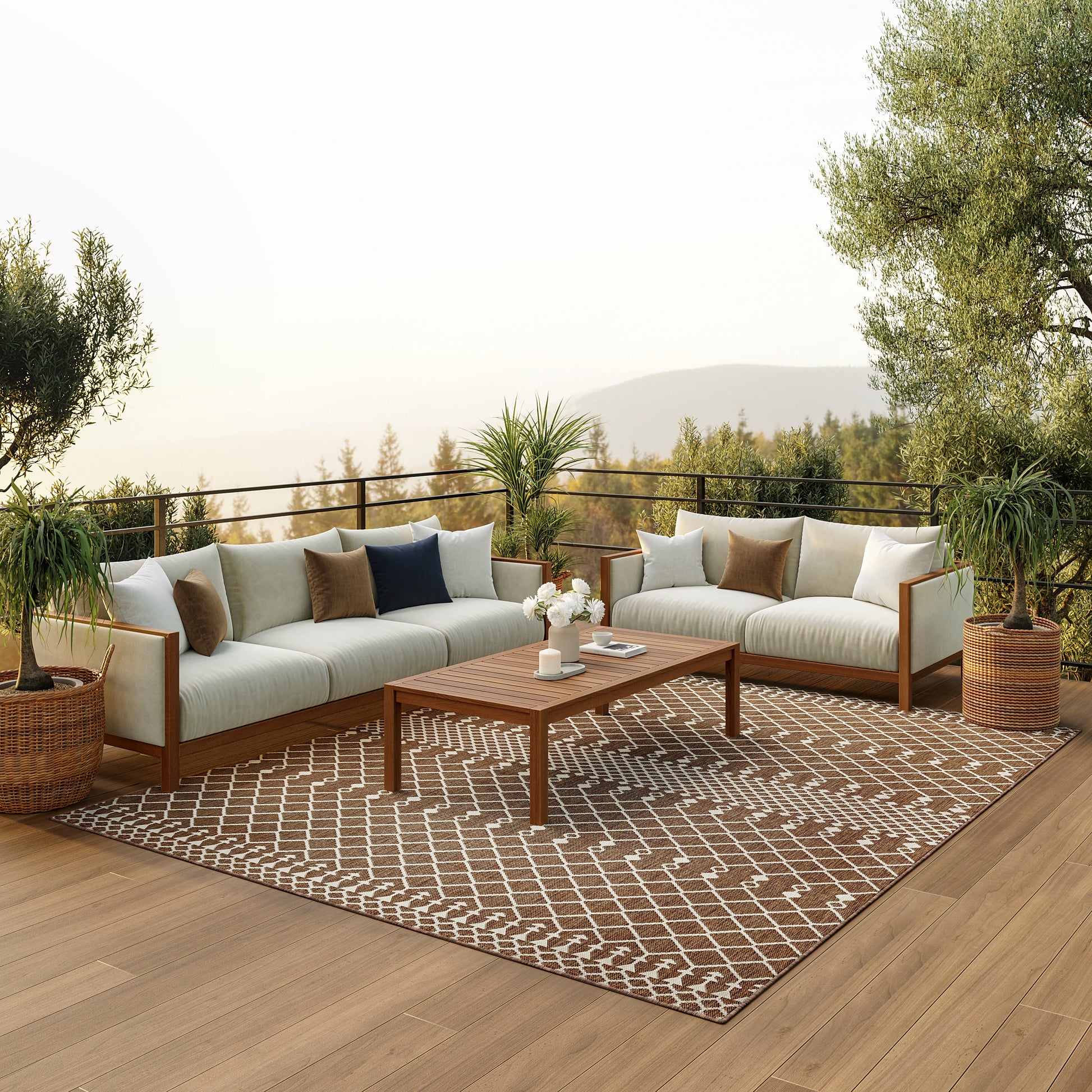 Nourison Home Positano  Natural  Contemporary