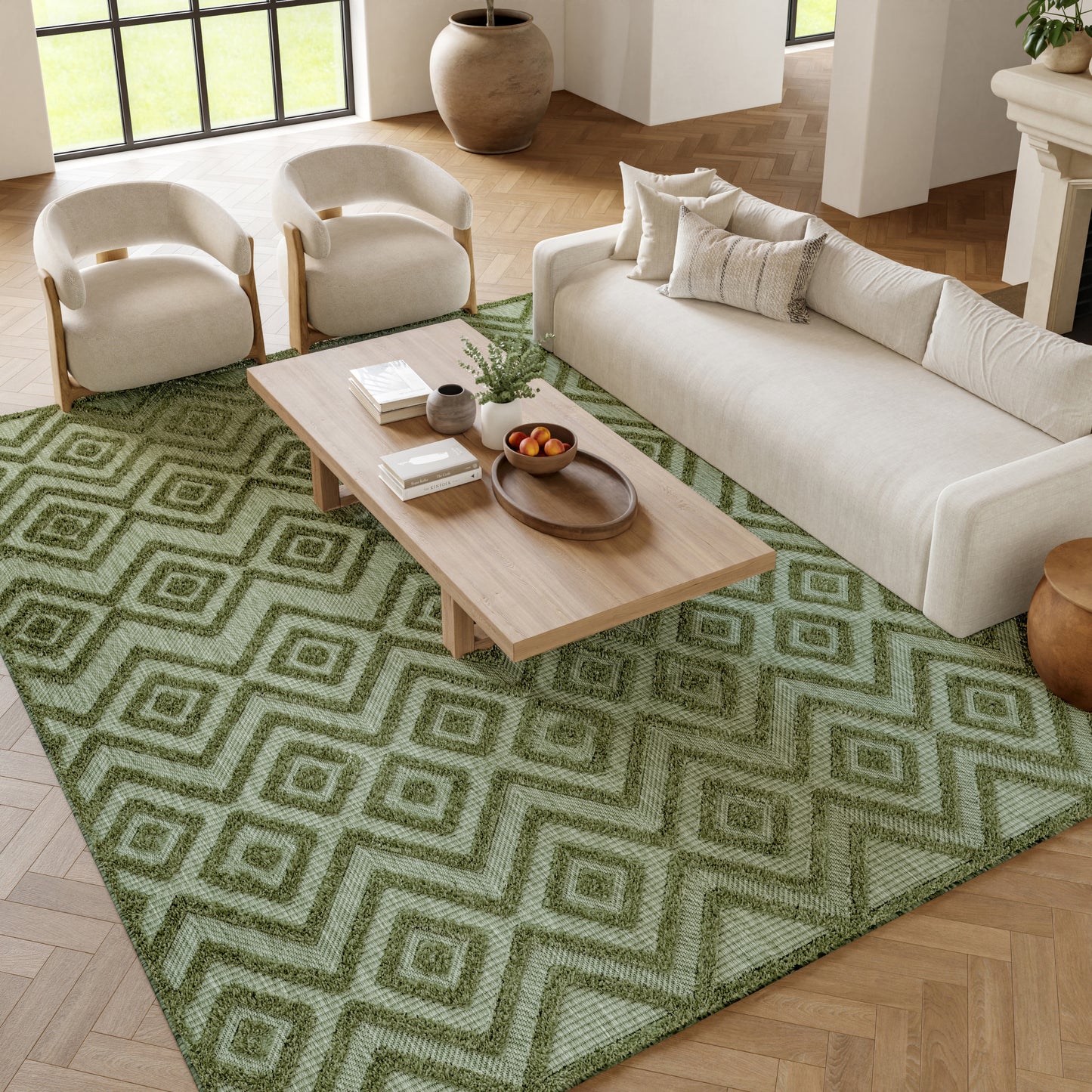 Nourison Home Versatile  Green  Contemporary