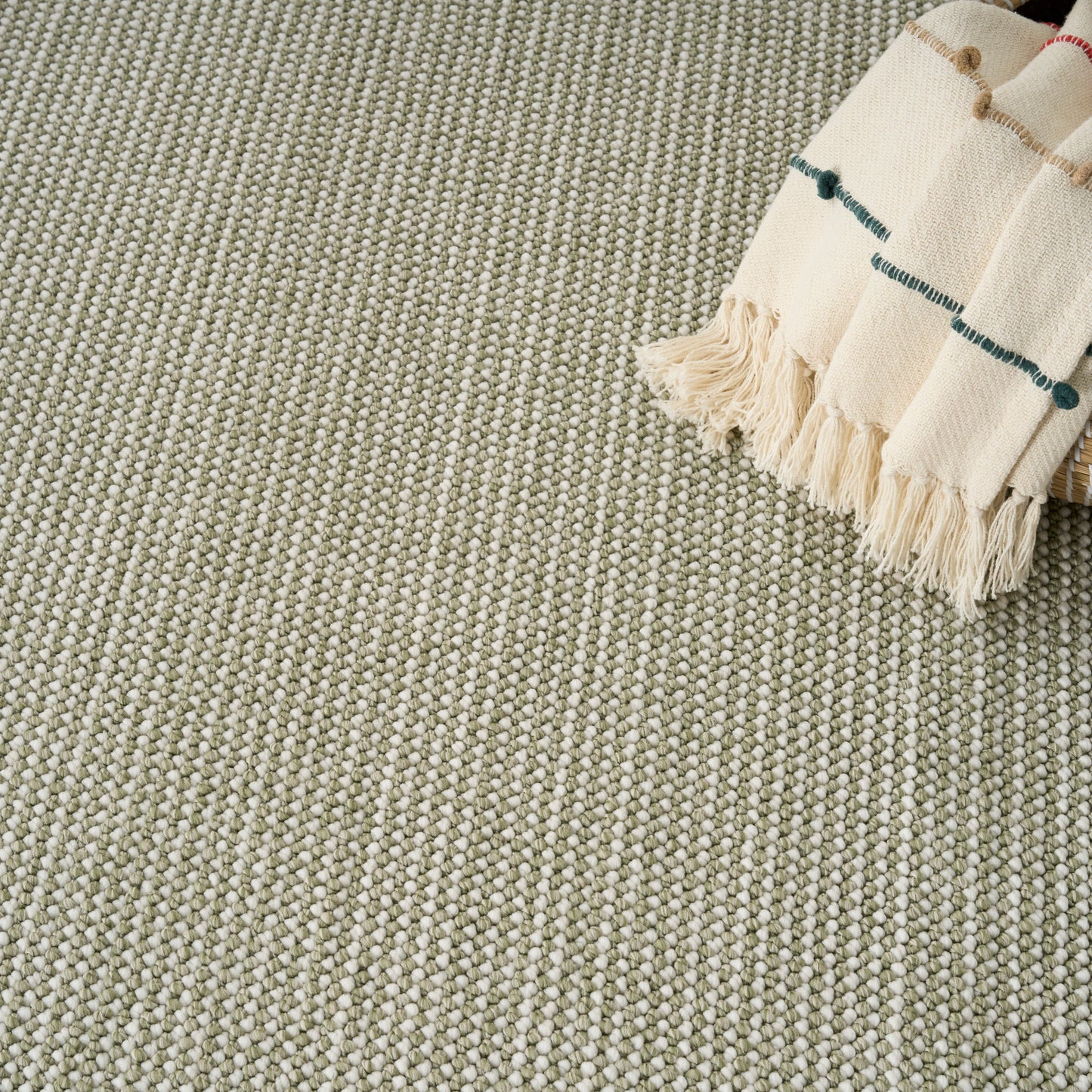 Nourison Home Natural Texture  Ivory Green  Contemporary