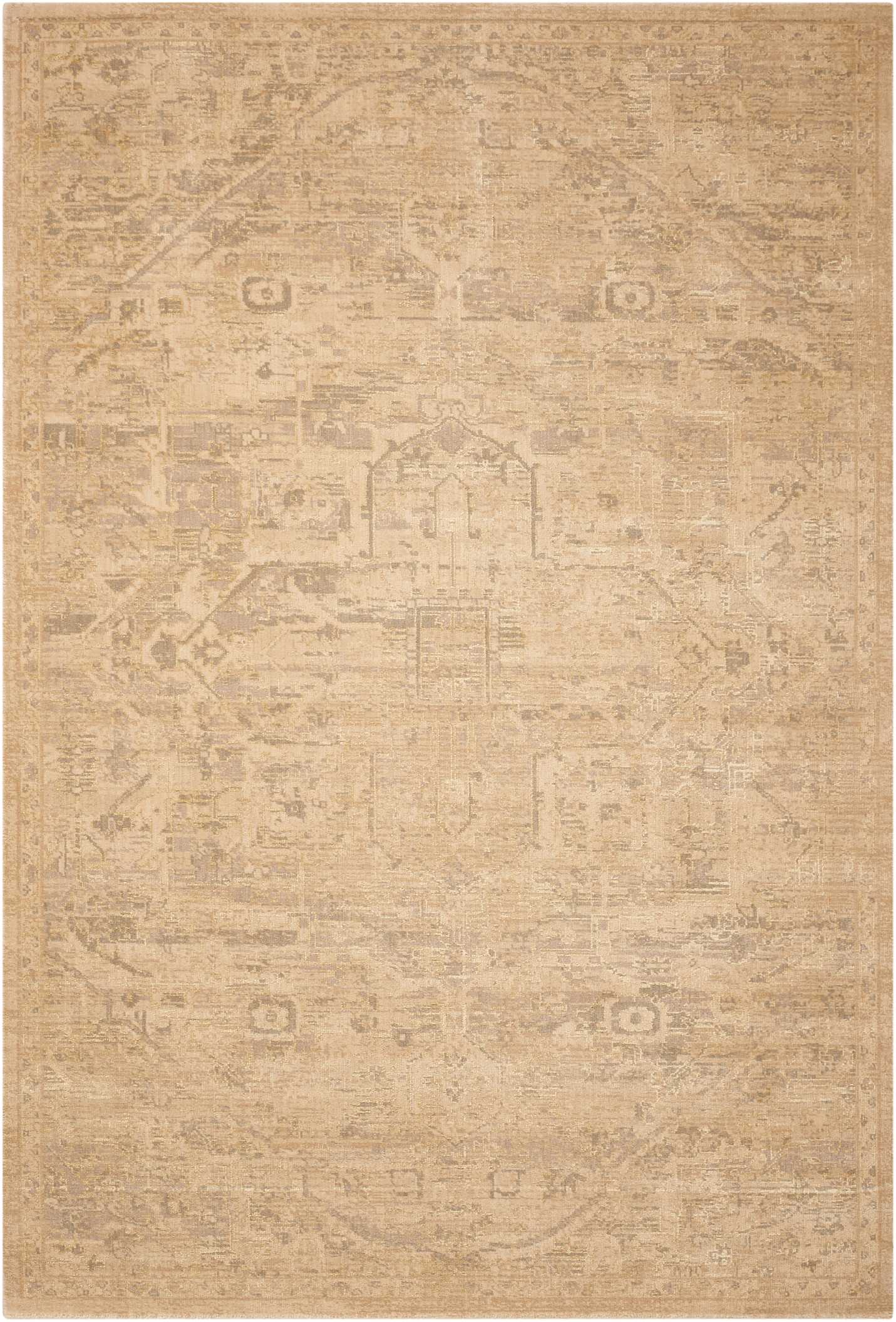 Nourison Home Silk Elements SKE14 Sand Traditional Loomed Rug