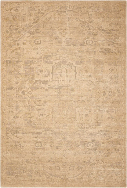 Nourison Home Silk Elements SKE14 Sand Traditional Loomed Rug