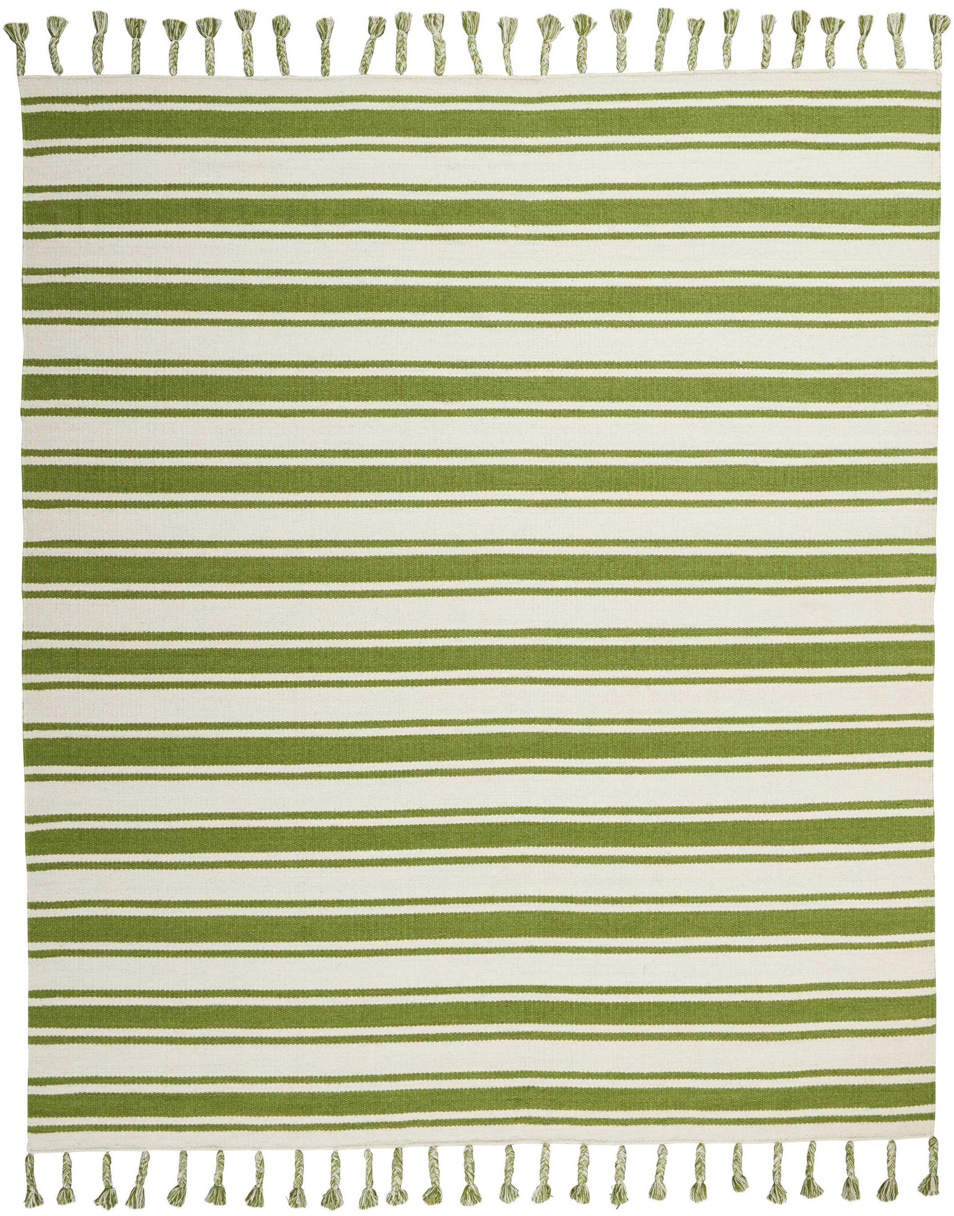 Nourison Home Rio Vista  Ivory Green  Contemporary