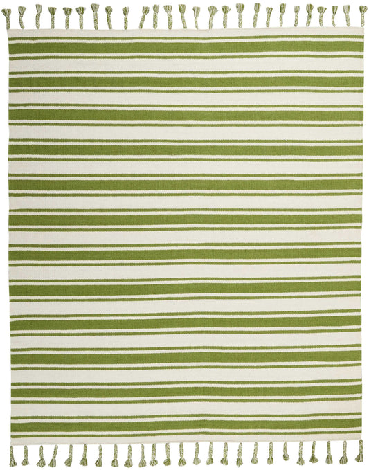 Nourison Home Rio Vista  Ivory Green  Contemporary