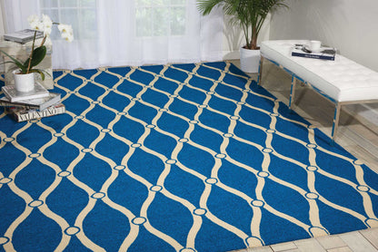 Nourison Home Portico  Navy  Contemporary