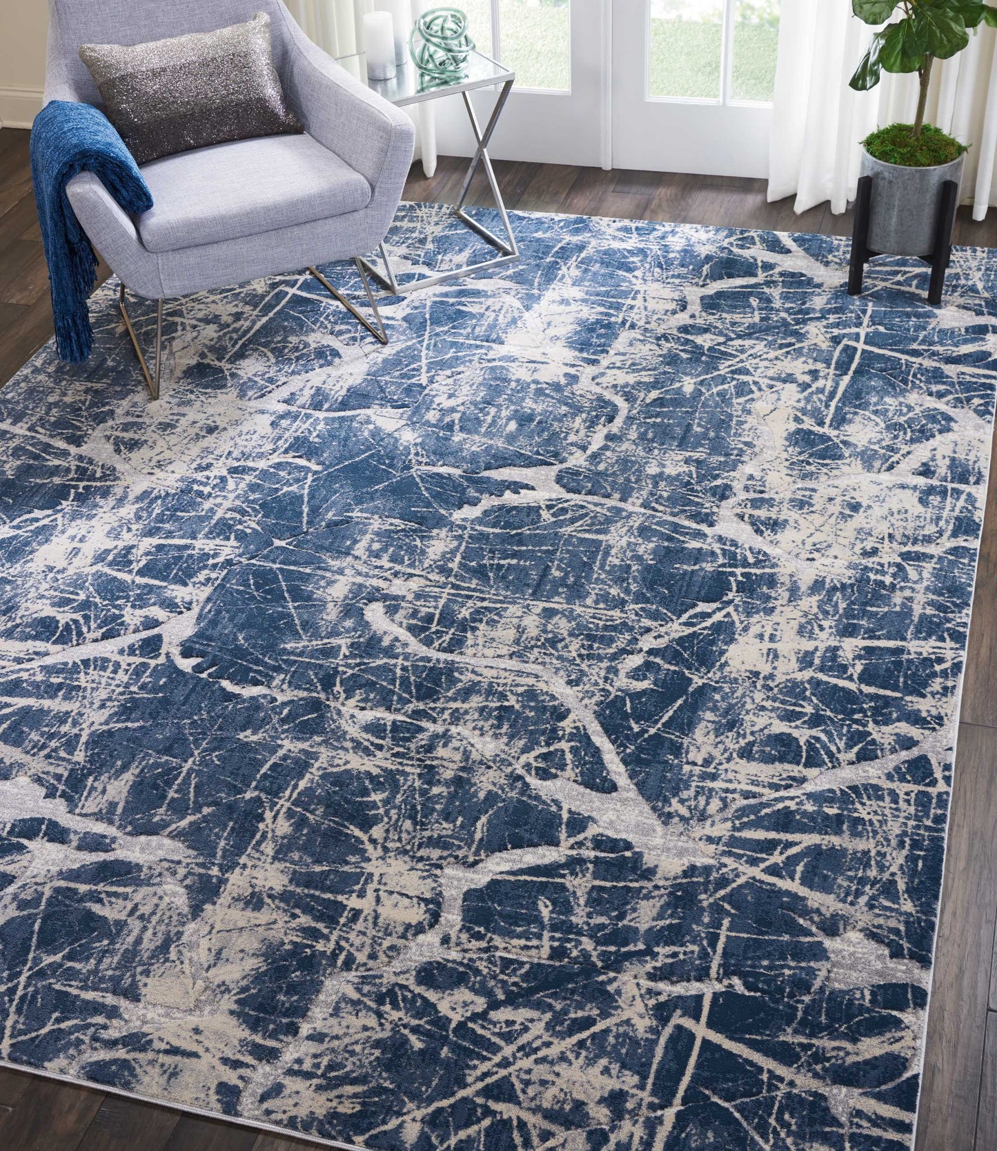 Nourison Home Heritage  Beige Blue  Contemporary