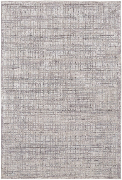 Feizy Lennon 39G4F Gray Beige Transitional/Casual/Industrial Machine Woven Rug - Rugs - Feizy - Atlanta Designer Rugs